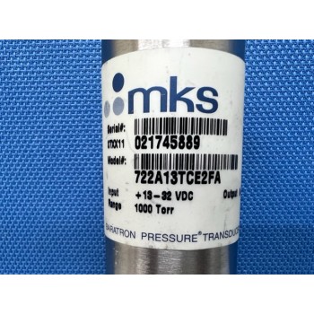 MKS 722A13TCE2FA 1000 Torr Baratron Pressure Transducer